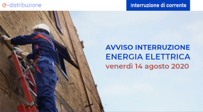 Avviso interruzione di energia elettrica 14 agosto